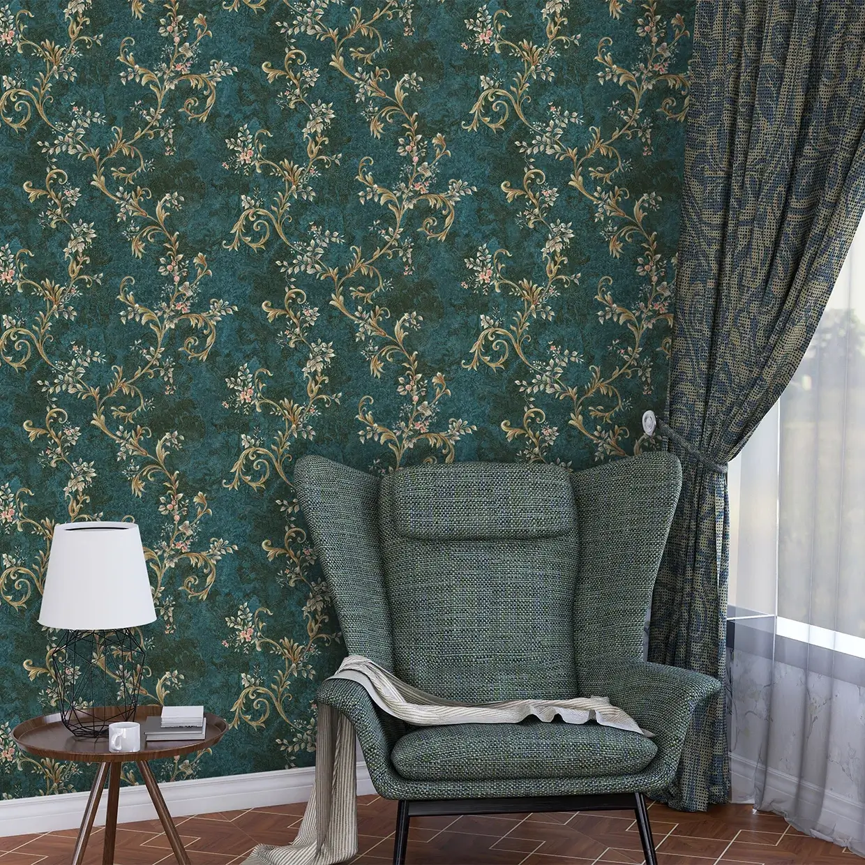 کاغذ دیواری هیدروژن طرح گلدار کد 5002 12 کاغذ دیواری هیدروژن طرح گلدار کد 5002